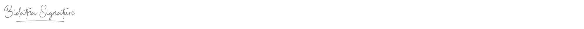 Bidatha Signature Bidatha Signature.ttf font preview